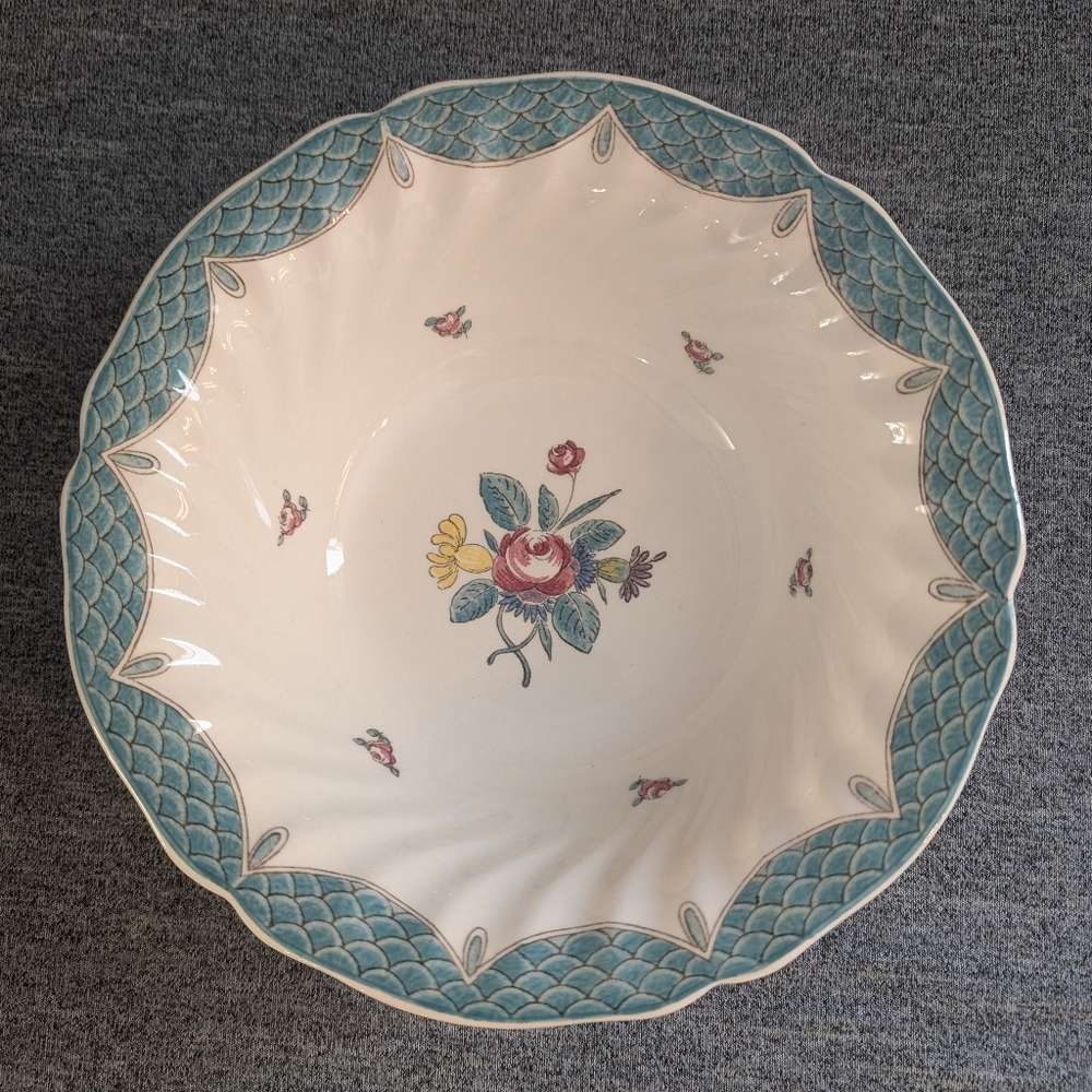Royal Doulton Lowestoft Bouquet Serving Bowl, 9"